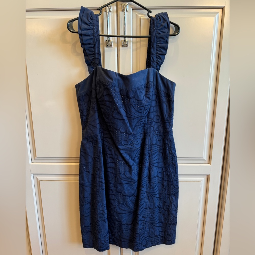 Lilly Pulitzer Navy Shift Dress 14